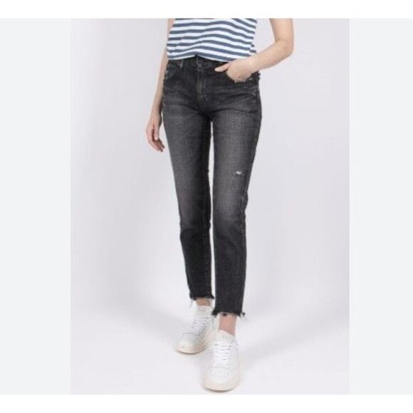 Moussy Vintage Checotah Skinny Jeans Japanese Denim in Black Size 28 - Picture 1 of 13